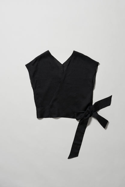 STANDARD / ramie | CROSS OVER BLOUSE