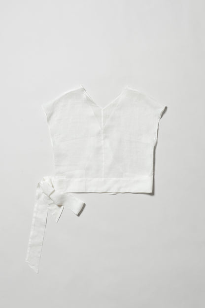 STANDARD / ramie | CROSS OVER BLOUSE