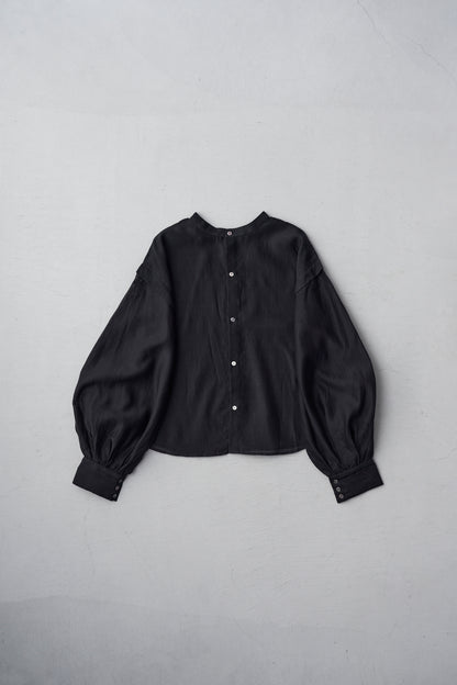 STANDARD / chanderi silk | PUFF SLEEVE BLOUSE camel