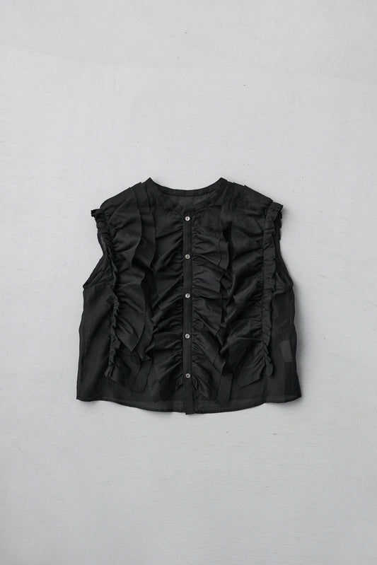 STANDARD / chanderi silk | BIRD BLOUSE black
