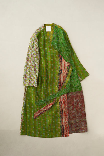 KANTHA｜NO COLLAR ROBE