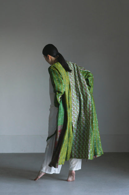 KANTHA｜NO COLLAR ROBE