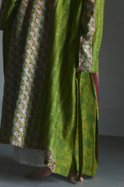 KANTHA｜NO COLLAR ROBE