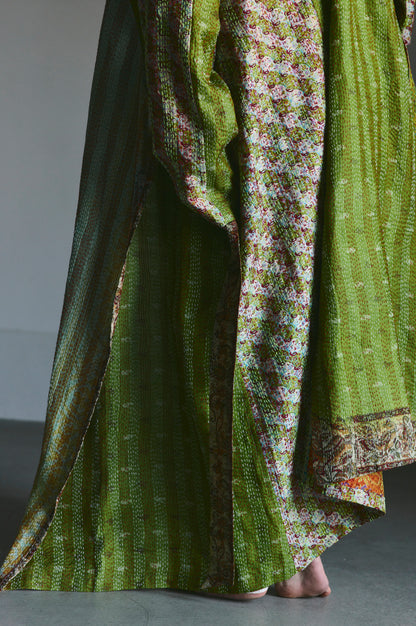 KANTHA｜NO COLLAR ROBE