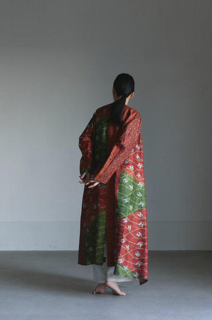 KANTHA｜NO COLLAR ROBE