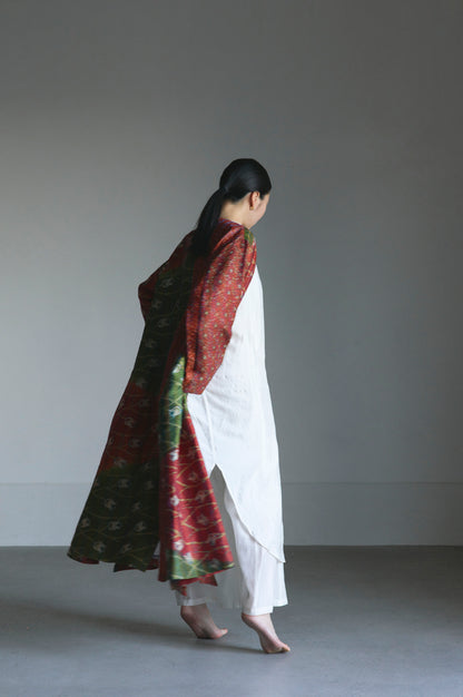 KANTHA｜NO COLLAR ROBE