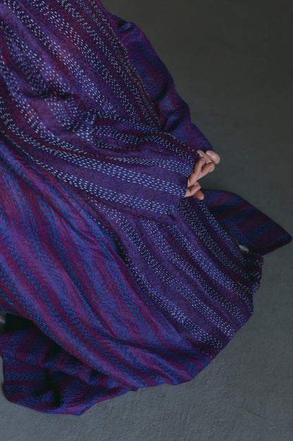 KANTHA｜NO COLLAR ROBE