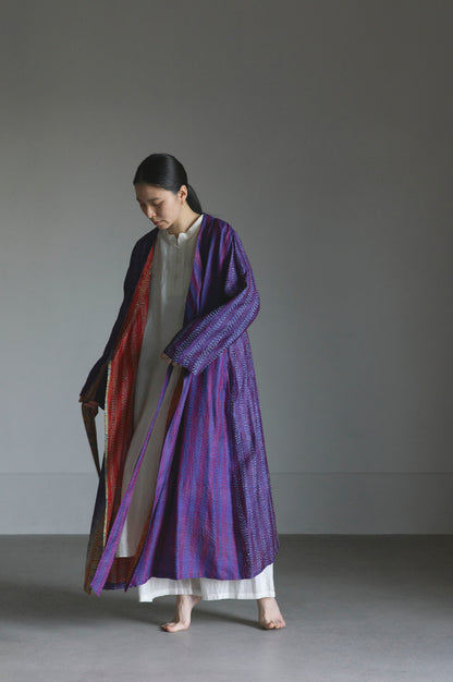KANTHA｜NO COLLAR ROBE