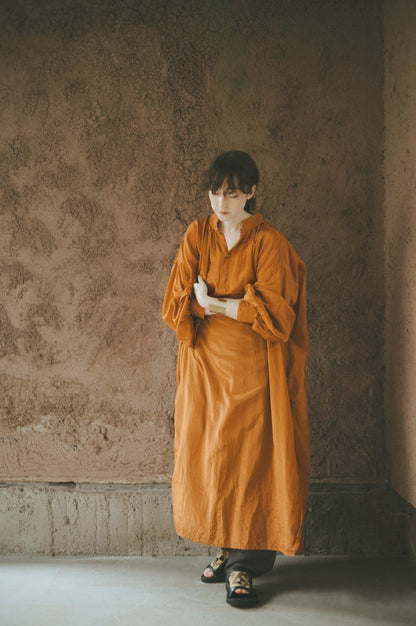 ANCIENT LONG SHIRTS｜botanical dye color by Hljóð brown