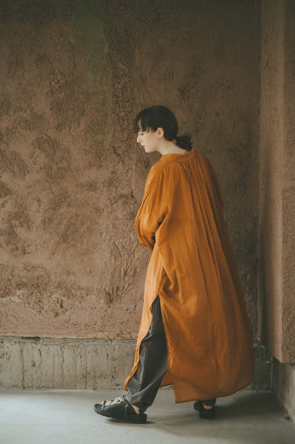 ANCIENT LONG SHIRTS｜botanical dye color by Hljóð brown