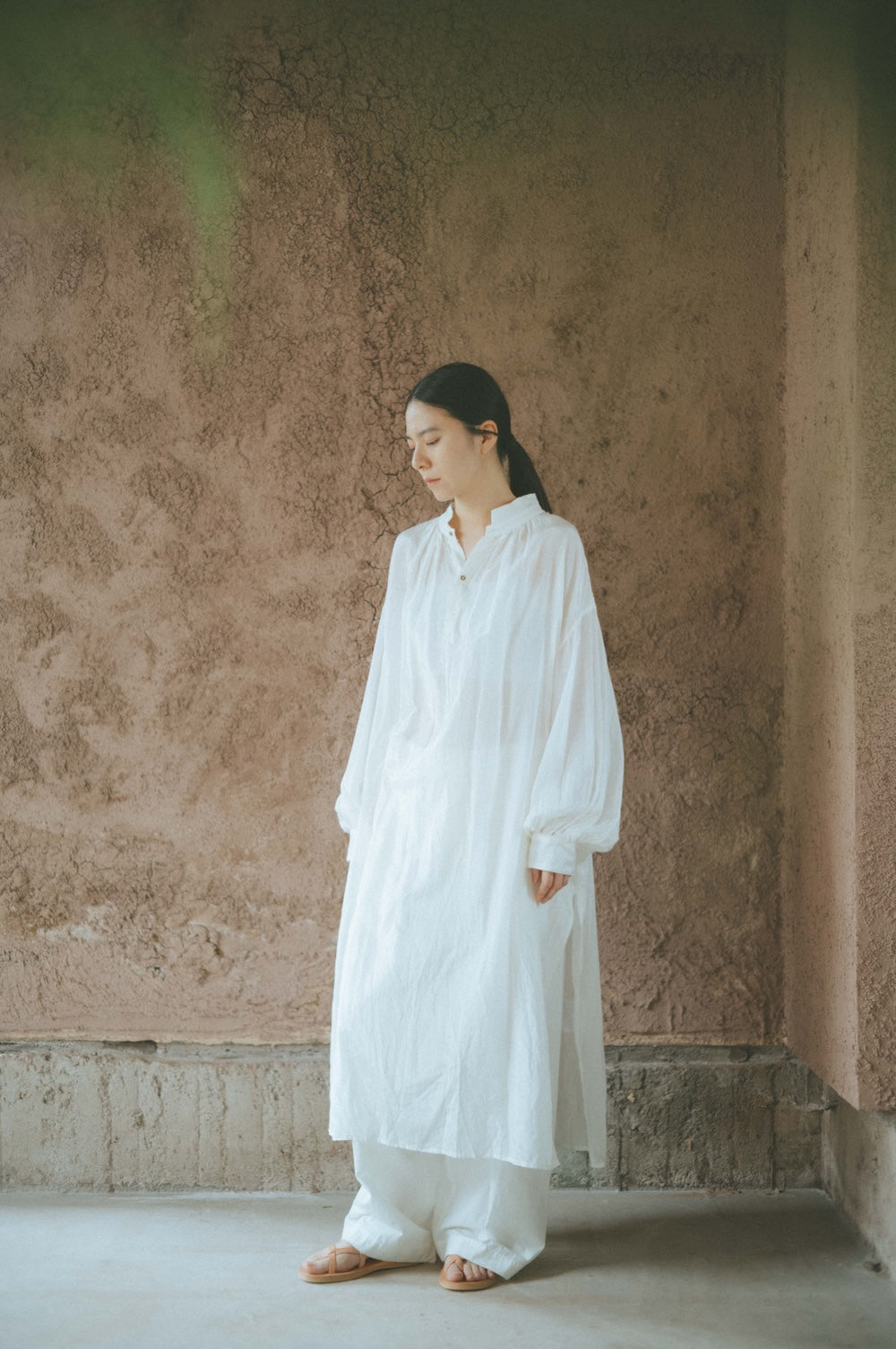 ANCIENT LONG SHIRTS ｜botanical dye color by Hljóð