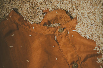 ANCIENT LONG SHIRTS｜botanical dye color by Hljóð brown