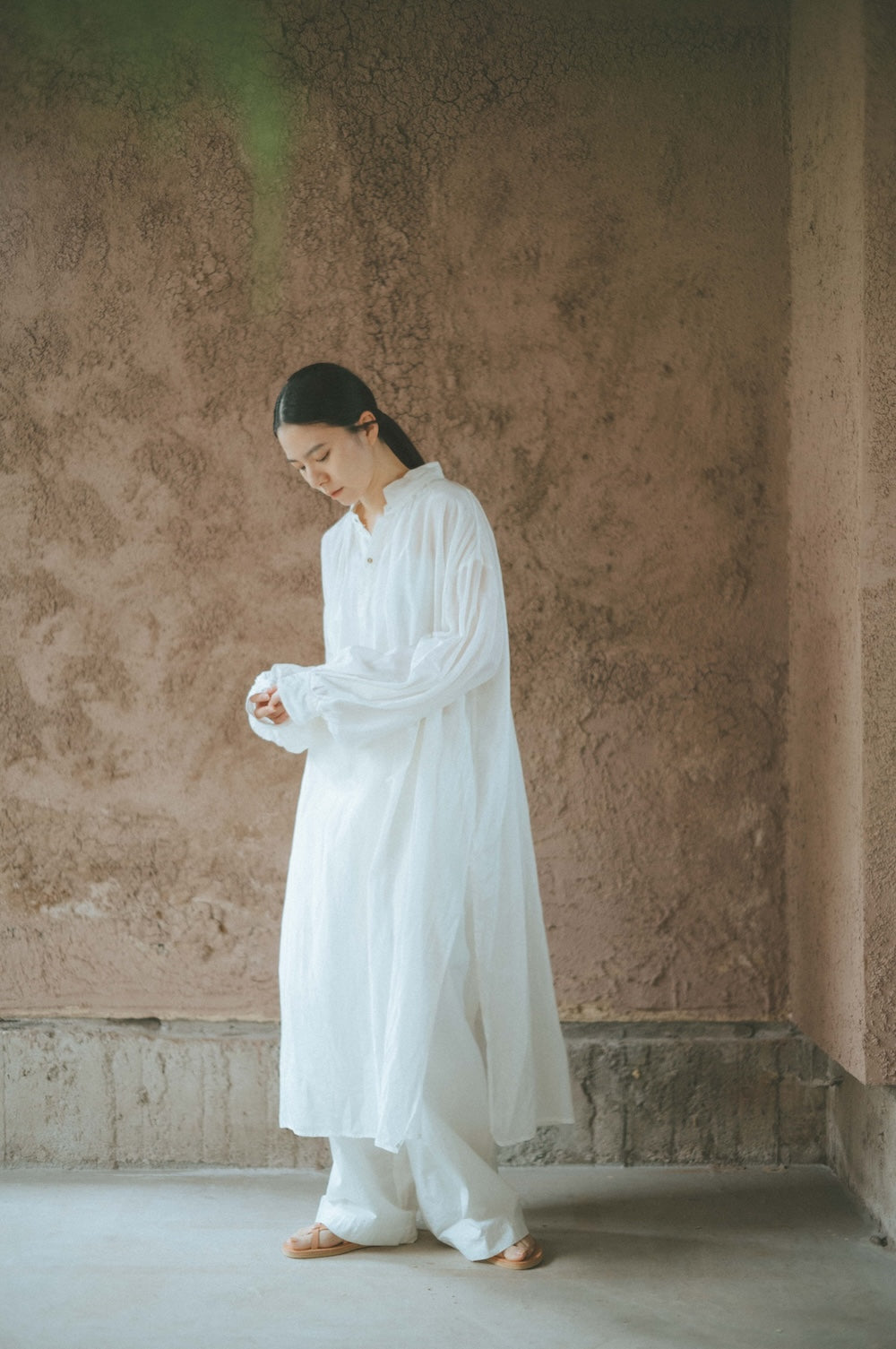 ANCIENT LONG SHIRTS ｜botanical dye color by Hljóð