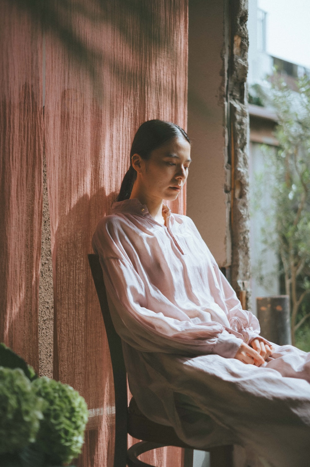 ANCIENT LONG SHIRTS｜botanical dye color by Hljóð