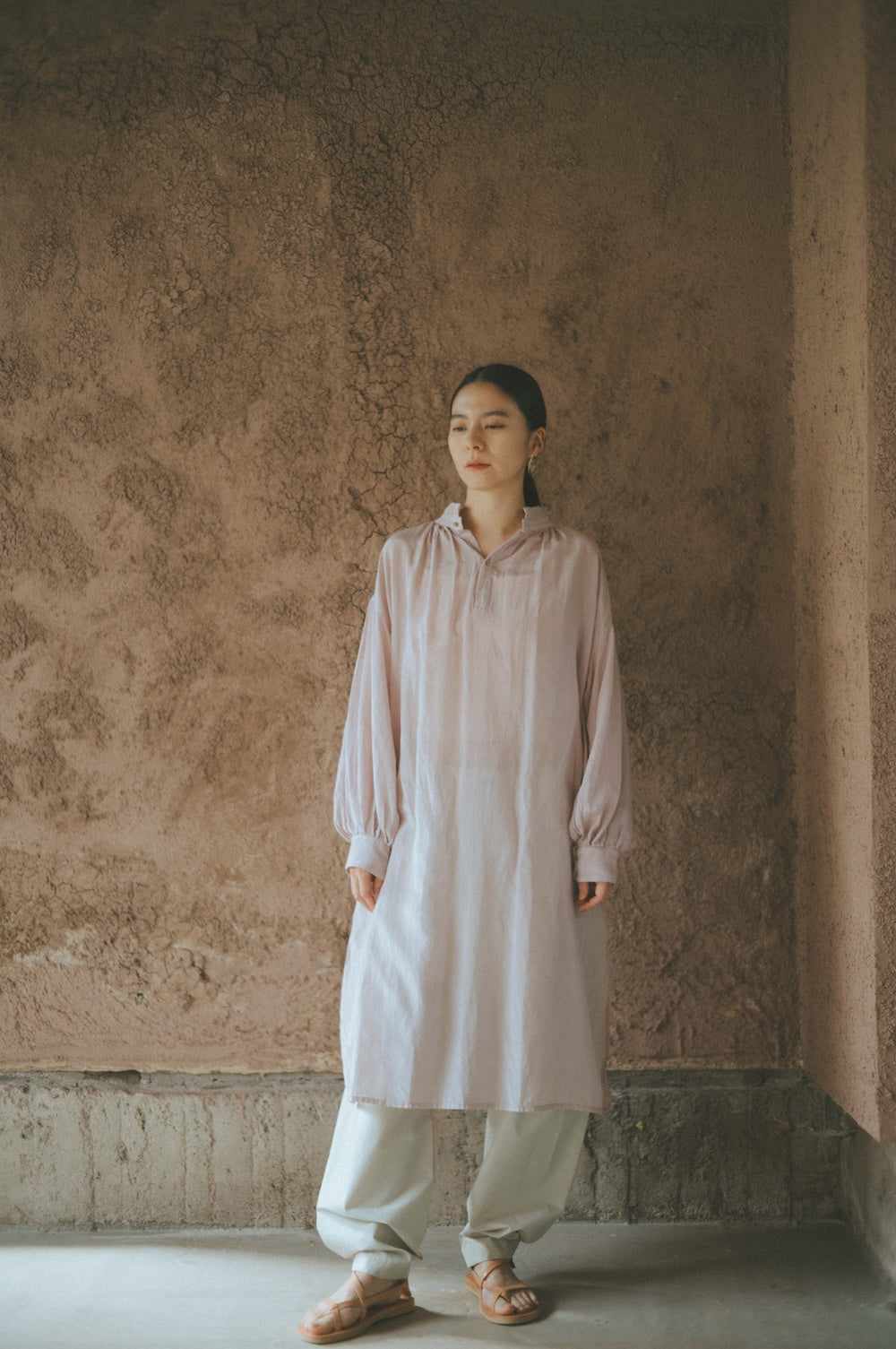 ANCIENT LONG SHIRTS｜botanical dye color by Hljóð
