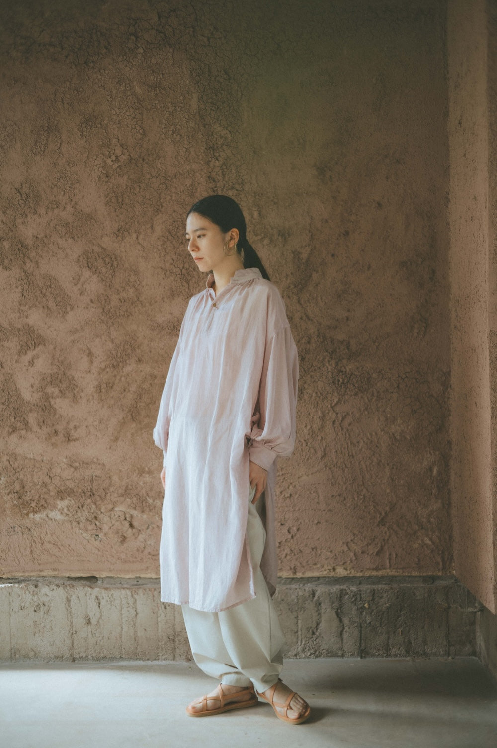 ANCIENT LONG SHIRTS｜botanical dye color by Hljóð