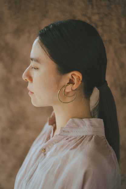 ANCIENT LONG SHIRTS｜botanical dye color by Hljóð moss pink