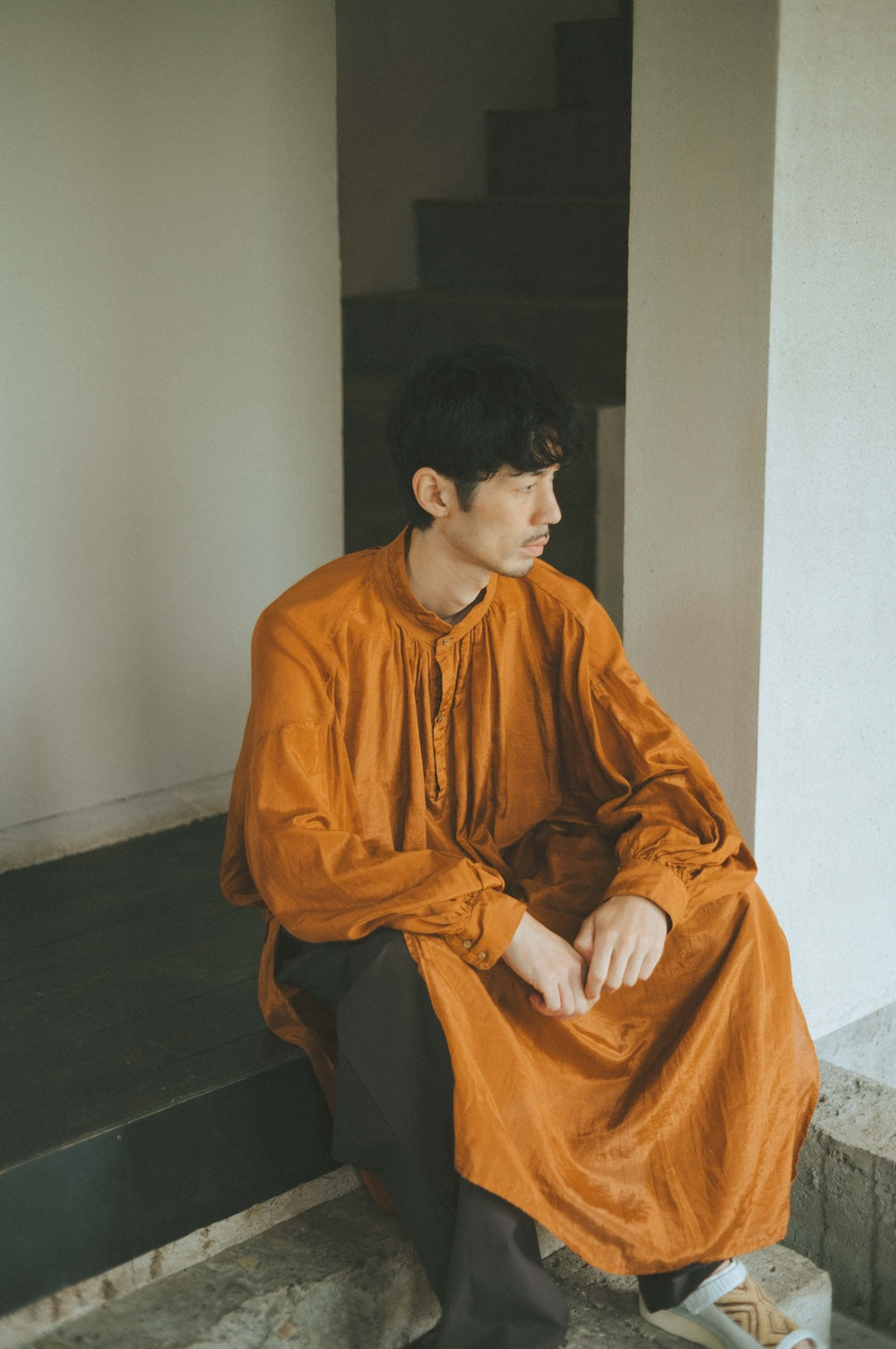 ANCIENT LONG SHIRTS｜botanical dye color by Hljóð