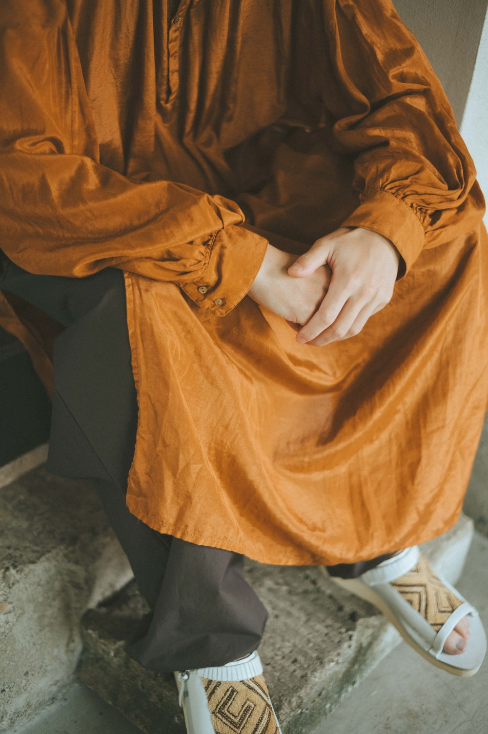 ANCIENT LONG SHIRTS｜botanical dye color by Hljóð