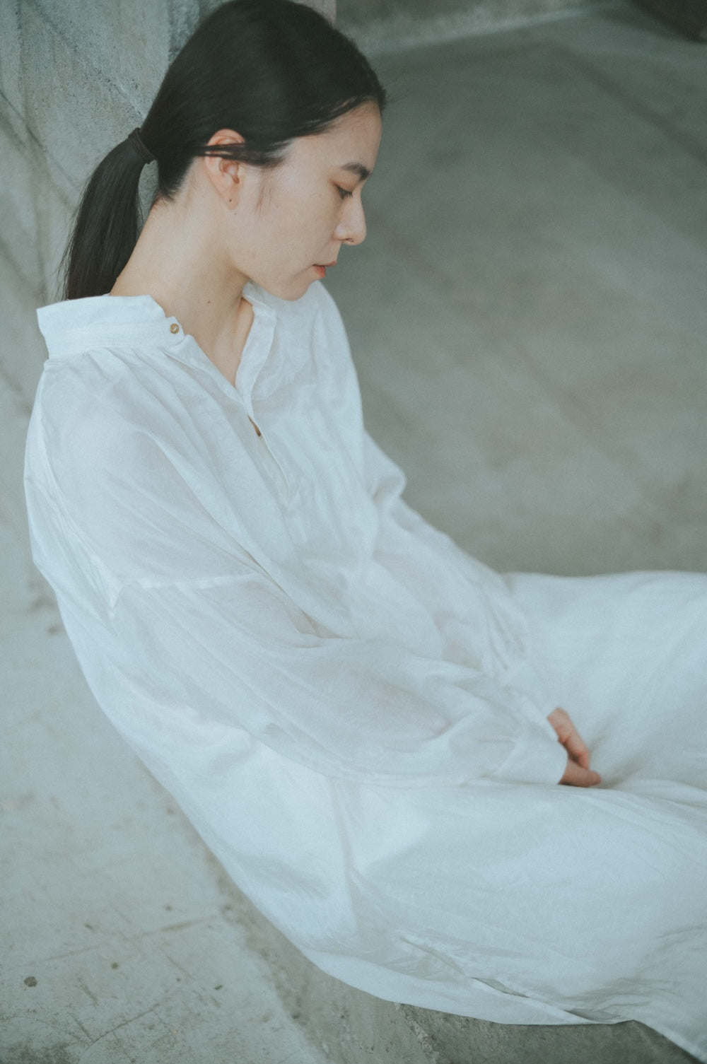 ANCIENT LONG SHIRTS ｜botanical dye color by Hljóð