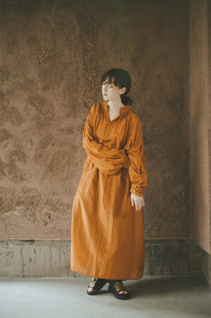 ANCIENT LONG SHIRTS｜botanical dye color by Hljóð brown