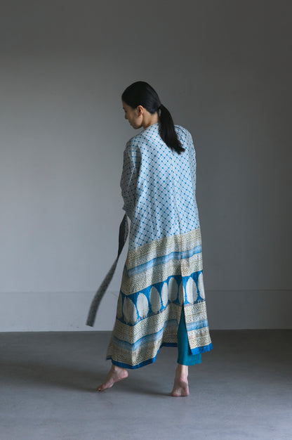LIMITED BLOCK PRINT | NO COLLAR ROBE