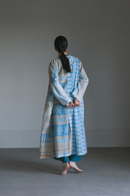 LIMITED BLOCK PRINT | NO COLLAR ROBE