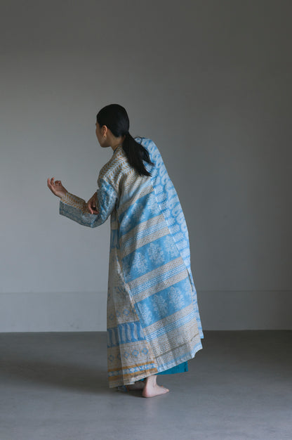 LIMITED BLOCK PRINT | NO COLLAR ROBE