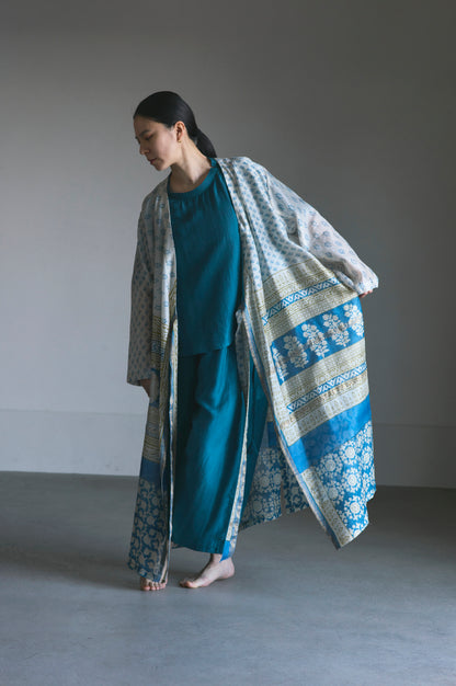 LIMITED BLOCK PRINT | NO COLLAR ROBE