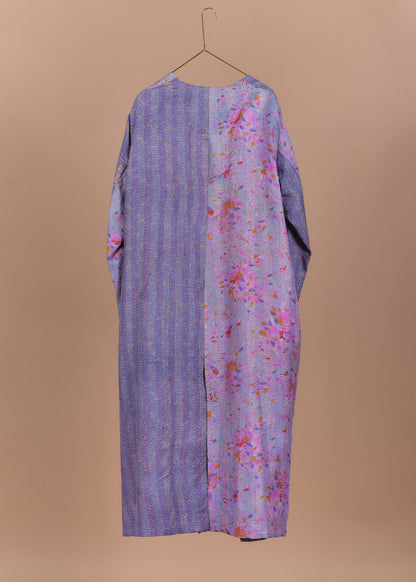 KANTHA｜NO COLLAR ROBE