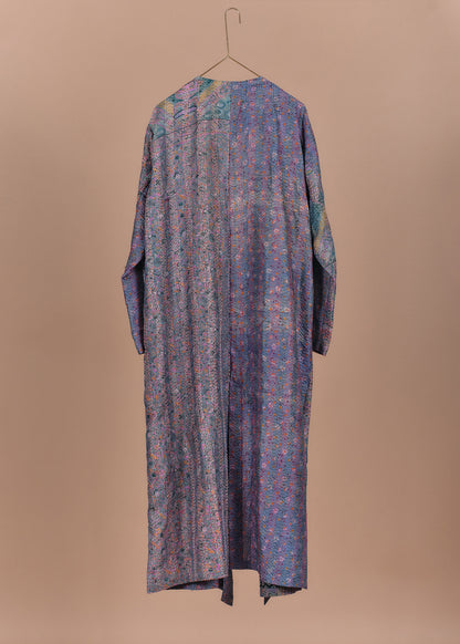 KANTHA｜NO COLLAR ROBE