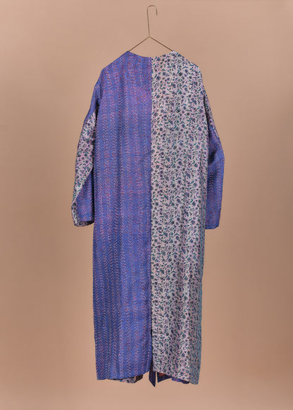 KANTHA｜NO COLLAR ROBE